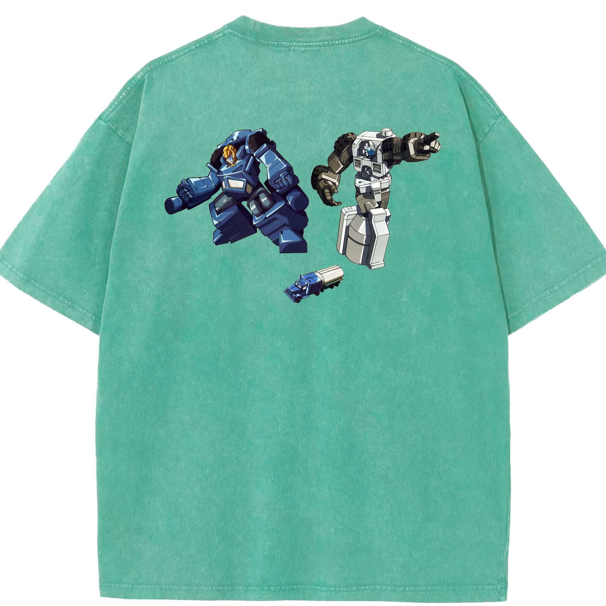 （画像用）  綿100% ヴィンテージ風 半袖Tシャツ（背面プリント）